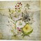 Flower Print Grunge by Marcee Duggar 14" x 14" Canvas Wall Art (Set of 2)